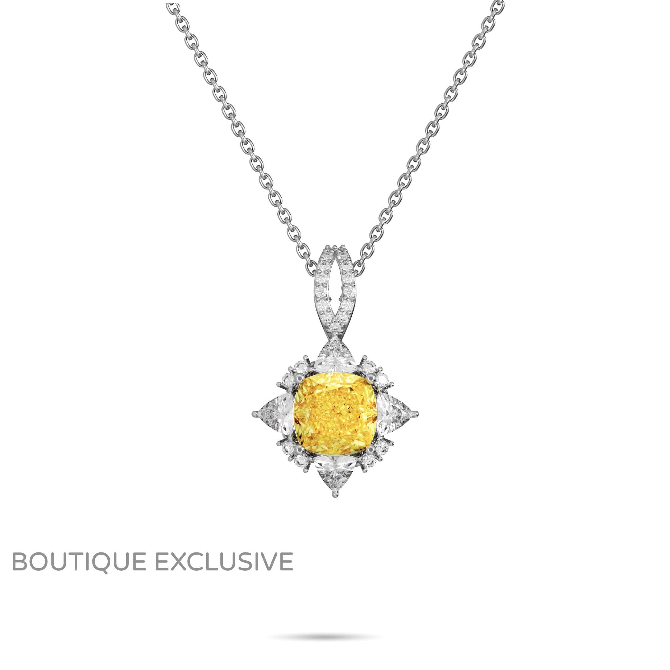 Fancy Yellow Diamond Pendant - Boutique Exclusive