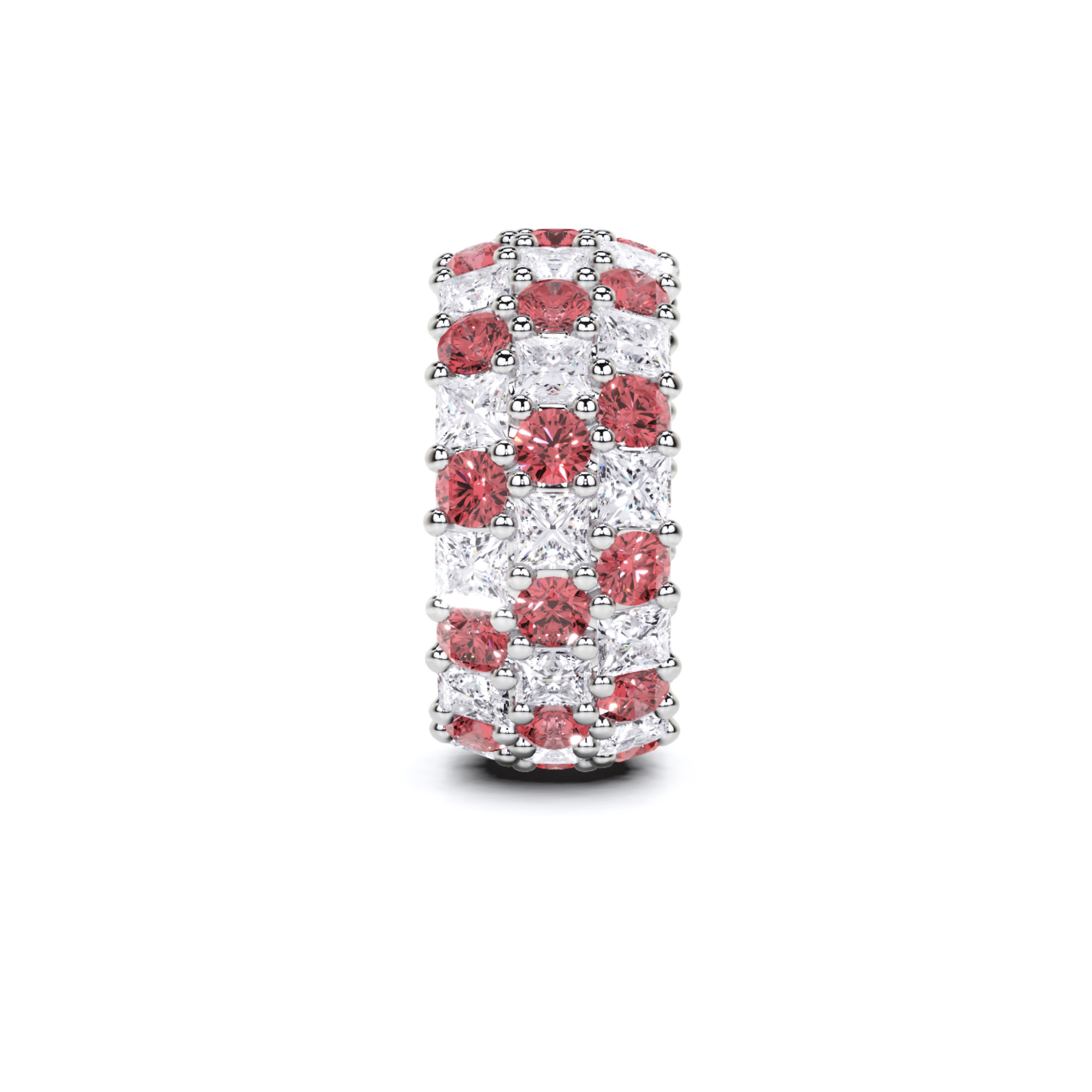 Classic Round Ruby and Diamond Ring
