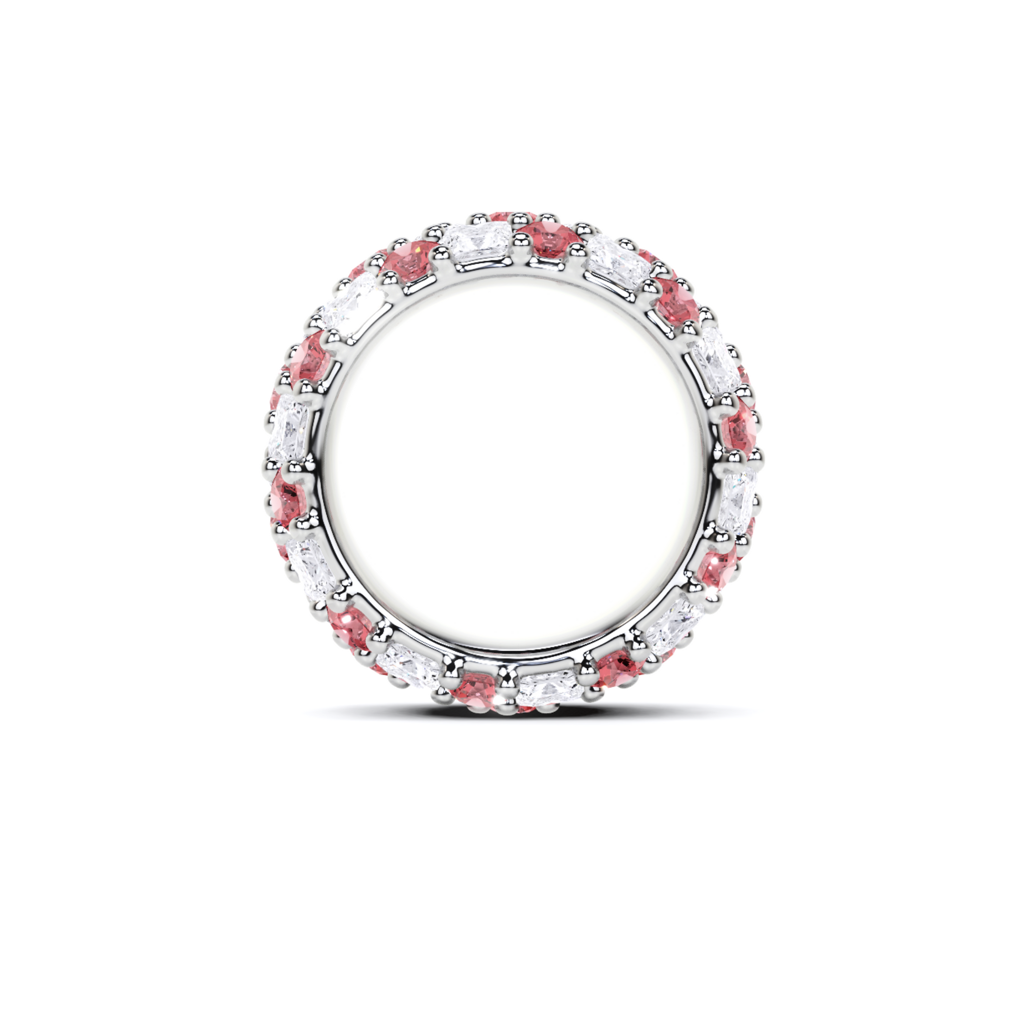 Classic Round Ruby and Diamond Ring